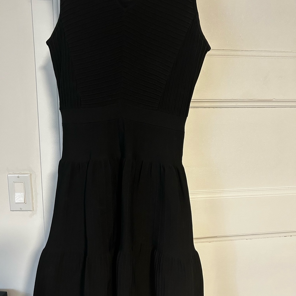 Sam Edelman black knit flare Sleeveless Dress